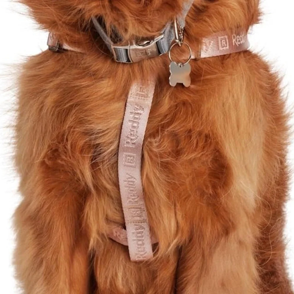 REDDY JACQUARD DOG HARNESS PINK LARGE